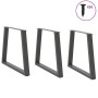 Patas para mesa de comedor en forma de V 3 uds antracita acero de , Patas para mesas - Ref: Foro24-4012590, Precio: 142,10 €,...
