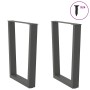 Patas para mesa de comedor en forma de V 2 uds antracita acero de , Patas para mesas - Ref: Foro24-4012642, Precio: 88,46 €, ...