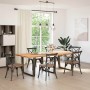 Patas para mesa de comedor en forma de V 3 uds acero natural de , Patas para mesas - Ref: Foro24-4012675, Precio: 159,85 €, D...