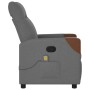 Sillón de masaje reclinable de tela gris oscuro de , Sillones - Ref: Foro24-4104818, Precio: 201,40 €, Descuento: %