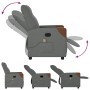 Sillón de masaje reclinable de tela gris oscuro de , Sillones - Ref: Foro24-4104818, Precio: 201,40 €, Descuento: %