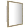 Espejo de baño acrílico color roble Sonoma 40x8,5x37 cm de vidaXL, Tocadores de baño - Ref: Foro24-804911, Precio: 28,19 €, D...