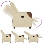 Sillón reclinable de tela crema de , Sillones - Ref: Foro24-4104813, Precio: 199,61 €, Descuento: %