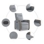 Sillón reclinable de tela gris claro de , Sillones - Ref: Foro24-4104839, Precio: 199,63 €, Descuento: %