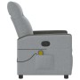 Sillón reclinable de masaje de tela gris claro de , Sillones - Ref: Foro24-4104832, Precio: 207,19 €, Descuento: %