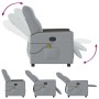 Sillón reclinable de masaje de tela gris claro de , Sillones - Ref: Foro24-4104832, Precio: 207,19 €, Descuento: %