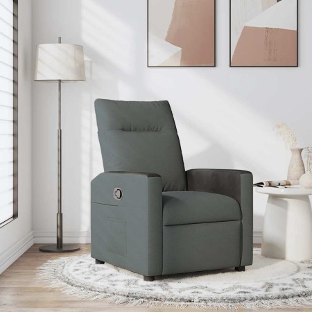 Sillón reclinable de tela gris oscuro de , Sillones - Ref: Foro24-4104826, Precio: 187,55 €, Descuento: %