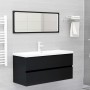 Armario para lavabo madera contrachapada negro100x38,5x45 cm de vidaXL, Muebles de baño - Ref: Foro24-804765, Precio: 59,00 €...