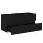 Armario para lavabo madera contrachapada negro100x38,5x45 cm de vidaXL, Muebles de baño - Ref: Foro24-804765, Precio: 58,15 €...