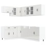 Mueble cocina Kalmar blanco brillo 11 pzas madera contrachapada de , Armarios de cocina - Ref: Foro24-3314883, Precio: 796,68...
