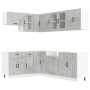 Mueble cocina Lucca gris hormigón 11 pzas madera contrachapada de , Armarios de cocina - Ref: Foro24-3314895, Precio: 687,50 ...