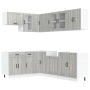 Mueble cocina Lucca sonoma gris 11 pzas madera contrachapada de , Armarios de cocina - Ref: Foro24-3314897, Precio: 721,29 €,...