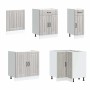 Mueble cocina Lucca sonoma gris 11 pzas madera contrachapada de , Armarios de cocina - Ref: Foro24-3314897, Precio: 721,29 €,...