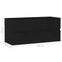Armario para lavabo madera contrachapada negro100x38,5x45 cm de vidaXL, Muebles de baño - Ref: Foro24-804765, Precio: 58,15 €...