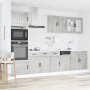 Mueble cocina Kalmar gris hormigón 7 pzas madera contrachapada de , Armarios de cocina - Ref: Foro24-3314745, Precio: 623,05 ...