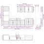 Mueble cocina Kalmar gris hormigón 7 pzas madera contrachapada de , Armarios de cocina - Ref: Foro24-3314745, Precio: 623,05 ...