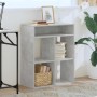 Estantería madera contrachapada gris hormigón 66x31x80 cm de , Librerías y estanterías - Ref: Foro24-860295, Precio: 60,57 €,...