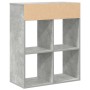 Estantería madera contrachapada gris hormigón 66x31x80 cm de , Librerías y estanterías - Ref: Foro24-860295, Precio: 60,57 €,...