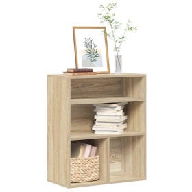 Estantería madera ingeniería color roble 60x30x71,5 cm de , Librerías y estanterías - Ref: Foro24-860312, Precio: 58,26 €, De...