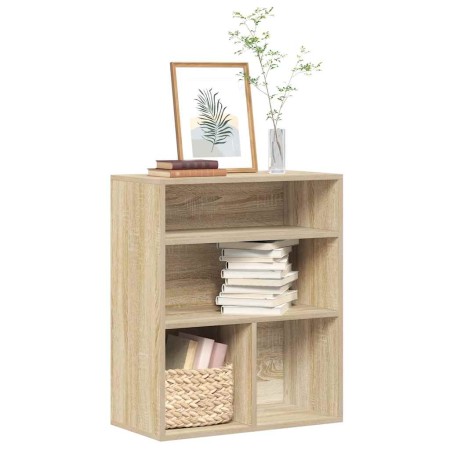Estantería madera ingeniería color roble 60x30x71,5 cm de , Librerías y estanterías - Ref: Foro24-860312, Precio: 58,26 €, De...