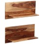 Estantes de pared 2 uds madera maciza de acacia 58x26x20 cm en Estanterías | Comprar online en Foru.es