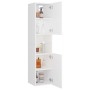 Armario de baño madera contrachapada blanco 30x30x130 cm de vidaXL, Muebles de baño - Ref: Foro24-804997, Precio: 62,16 €, De...
