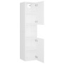 Armario de baño madera contrachapada blanco 30x30x130 cm de vidaXL, Muebles de baño - Ref: Foro24-804997, Precio: 62,16 €, De...