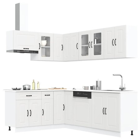 Mueble de cocina Kalmar blanco 11 piezas madera contrachapada de , Armarios de cocina - Ref: Foro24-3314881, Precio: 685,51 €...