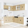 Mueble cocina Porto roble sonoma 11 pzas madera contrachapada de , Armarios de cocina - Ref: Foro24-3314904, Precio: 686,57 €...