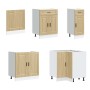 Mueble cocina Porto roble sonoma 11 pzas madera contrachapada de , Armarios de cocina - Ref: Foro24-3314904, Precio: 686,57 €...