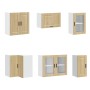 Mueble cocina Porto roble sonoma 11 pzas madera contrachapada de , Armarios de cocina - Ref: Foro24-3314904, Precio: 686,57 €...