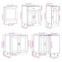 Mueble cocina Porto roble sonoma 11 pzas madera contrachapada de , Armarios de cocina - Ref: Foro24-3314904, Precio: 686,57 €...