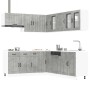Mueble cocina Lucca gris hormigón 11 pzas madera contrachapada de , Armarios de cocina - Ref: Foro24-3314925, Precio: 720,36 ...