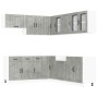 Mueble cocina Lucca gris hormigón 11 pzas madera contrachapada de , Armarios de cocina - Ref: Foro24-3314925, Precio: 720,36 ...