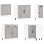 Mueble cocina Lucca sonoma gris 11 pzas madera contrachapada de , Armarios de cocina - Ref: Foro24-3314927, Precio: 743,67 €,...