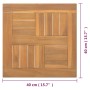 Tablero de mesa cuadrado madera maciza de teca 40x40x2,5 cm de vidaXL, Tableros para mesas - Ref: Foro24-316155, Precio: 39,8...