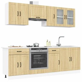 Mueble cocina Kalmar roble sonoma 8 pzas madera contrachapada de , Armarios de cocina - Ref: Foro24-3314834, Precio: 541,49 €...