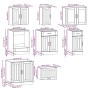Mueble cocina Kalmar roble sonoma 8 pzas madera contrachapada de , Armarios de cocina - Ref: Foro24-3314834, Precio: 541,49 €...