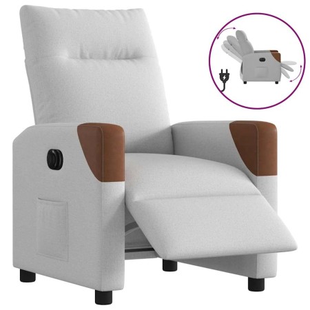 Sillón reclinable eléctrico de tela gris nube de , Sillones - Ref: Foro24-3323989, Precio: 231,36 €, Descuento: %