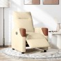 Sillón reclinable eléctrico de tela crema de , Sillones - Ref: Foro24-3323994, Precio: 243,60 €, Descuento: %