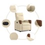 Sillón reclinable eléctrico de tela crema de , Sillones - Ref: Foro24-3323994, Precio: 243,60 €, Descuento: %