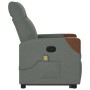 Silla de masaje reclinable de pie de tela gris oscuro de , Sillones - Ref: Foro24-3324015, Precio: 269,58 €, Descuento: %