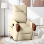 Sillón de masaje eléctrico reclinable elevable tela crema de , Sillones - Ref: Foro24-3324034, Precio: 303,64 €, Descuento: %