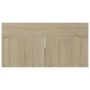 Armario para lavabo contrachapada color roble 90x38,5x46 cm de vidaXL, Muebles de baño - Ref: Foro24-804668, Precio: 38,93 €,...