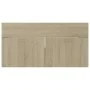 Armario para lavabo contrachapada color roble 90x38,5x46 cm de vidaXL, Muebles de baño - Ref: Foro24-804668, Precio: 38,56 €,...