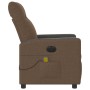 Sillón reclinable de masaje eléctrico tela marrón de , Sillones - Ref: Foro24-3324048, Precio: 256,62 €, Descuento: %