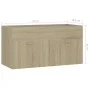 Armario para lavabo contrachapada color roble 90x38,5x46 cm de vidaXL, Muebles de baño - Ref: Foro24-804668, Precio: 38,56 €,...