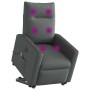 Sillón de masaje eléctrico reclinable elevable tela gris oscuro de , Sillones - Ref: Foro24-3324074, Precio: 341,41 €, Descue...