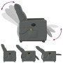 Sillón de masaje eléctrico reclinable elevable tela gris oscuro de , Sillones - Ref: Foro24-3324074, Precio: 341,41 €, Descue...