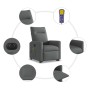 Sillón de masaje eléctrico reclinable elevable tela gris oscuro de , Sillones - Ref: Foro24-3324074, Precio: 341,41 €, Descue...